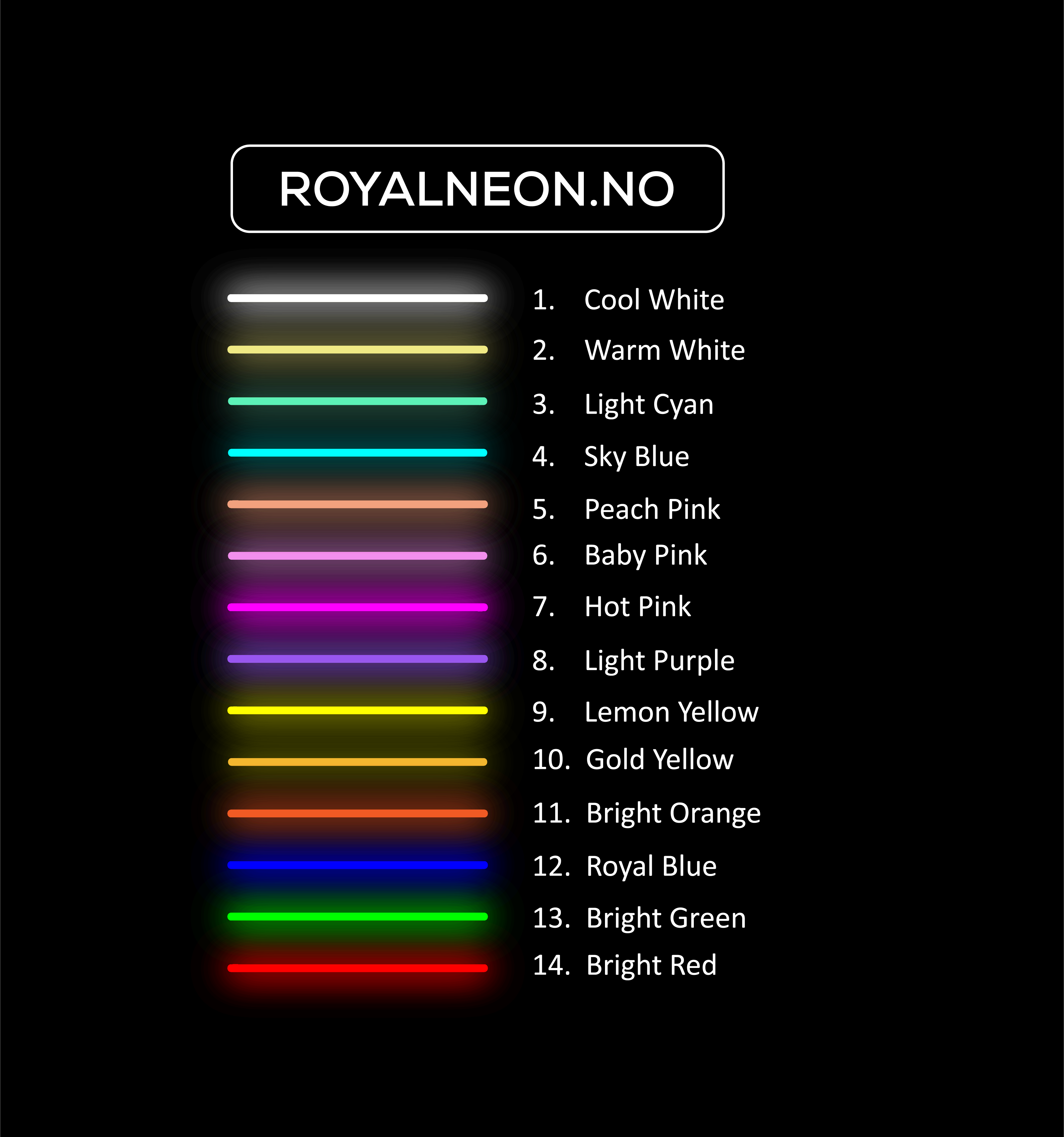 "Regnbue IS" Led Neonskilt - Bestilling!