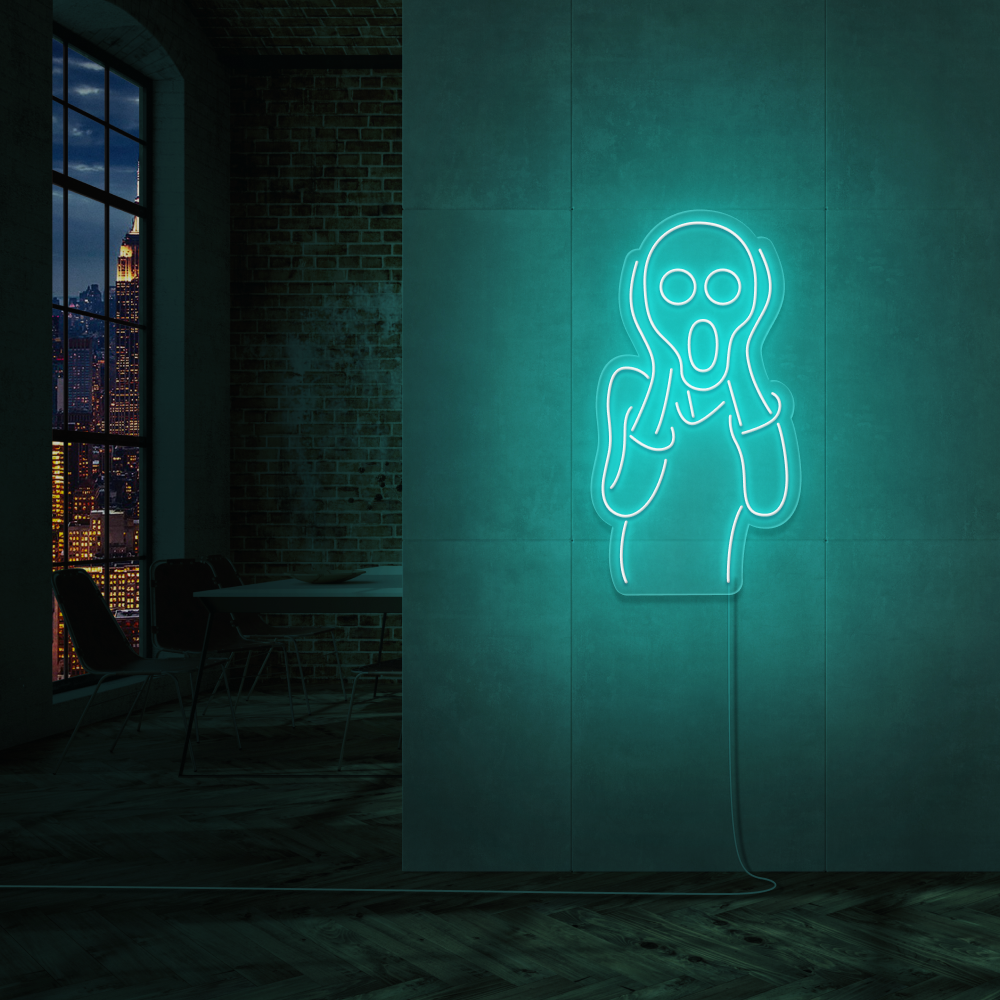 "Skriet" Led neonskilt. Velg ønsket farge!