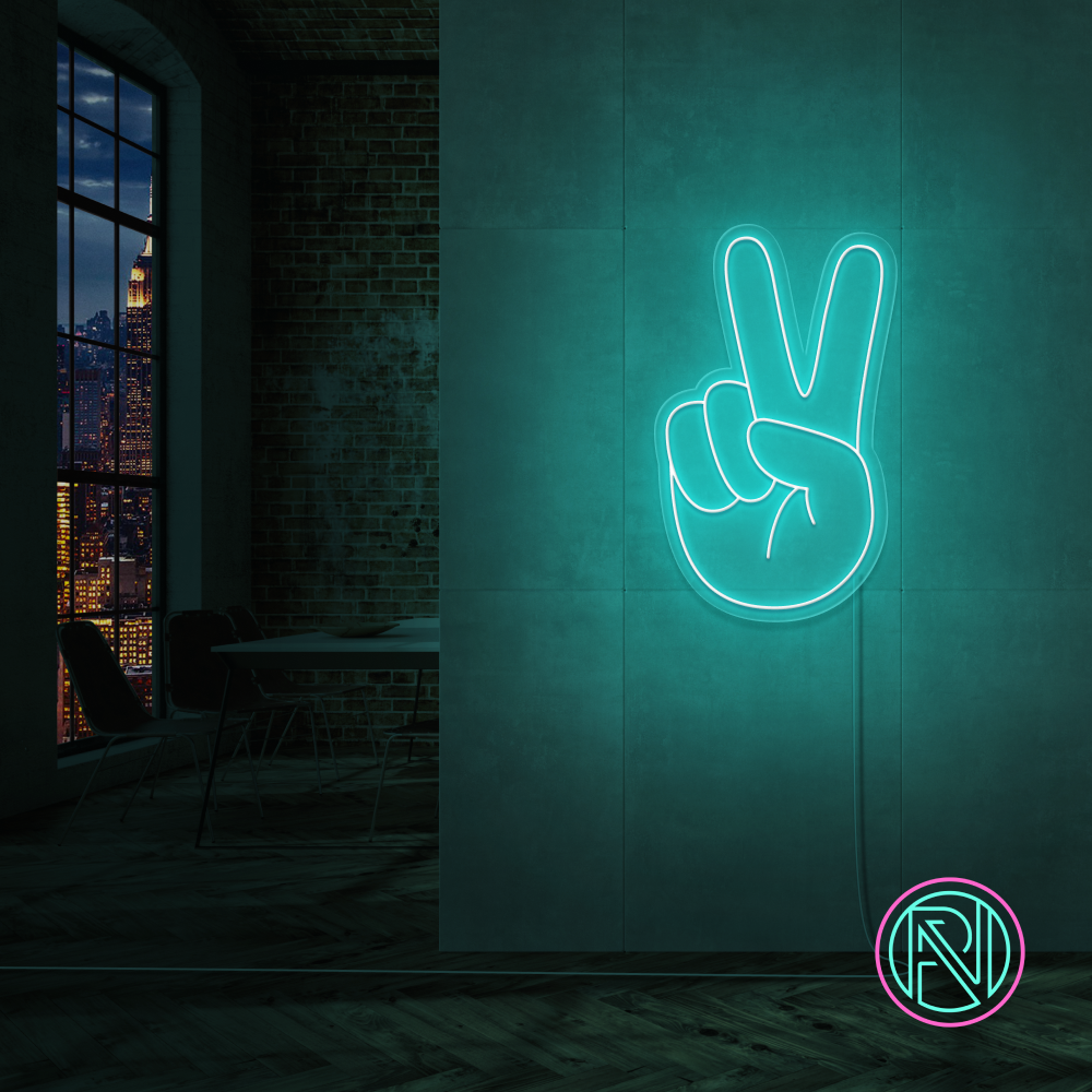 "Peace" Led neonskilt.
