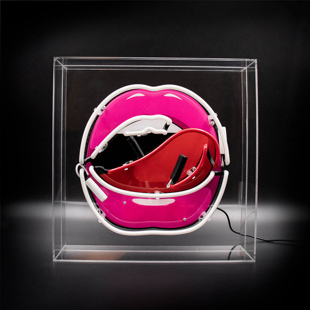 Neon "MOUTH & GRAPHICS" Akrylboks. Bestilling!
