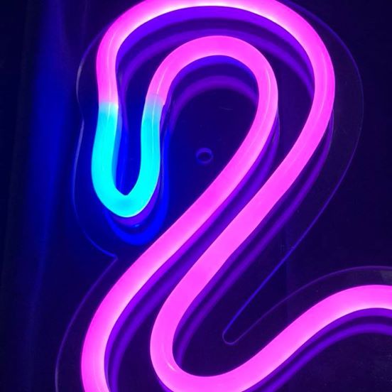 Neonskilt "Flamingo" Rosa. Bestilling!