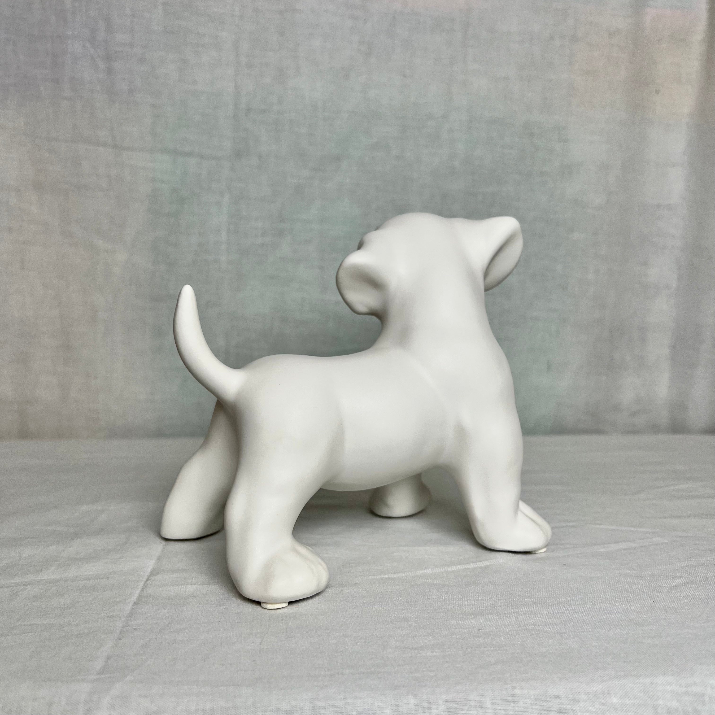 Porselen "Dalmatiner valp" 15x23 cm "Hvit"