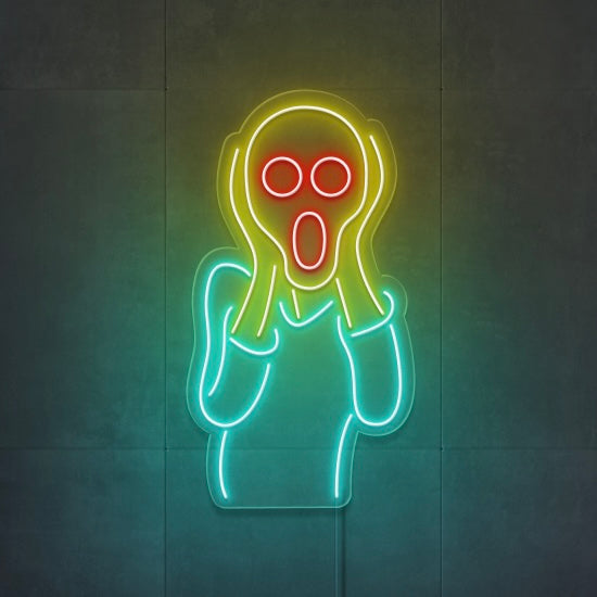 "Skriet" Led Neonskilt - Bestilling!