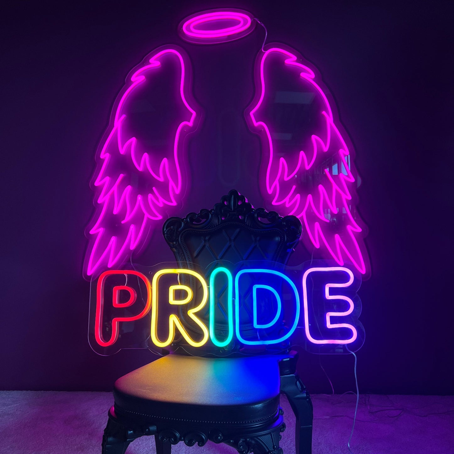 "PRIDE" LED NEONSKILT. Bestilling!