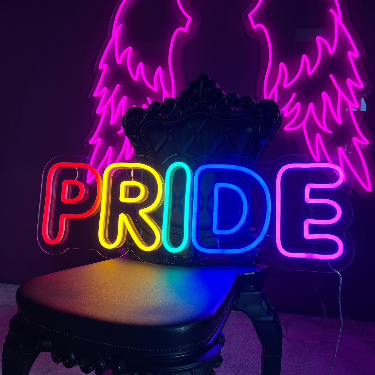 "PRIDE" LED NEONSKILT. Bestilling!