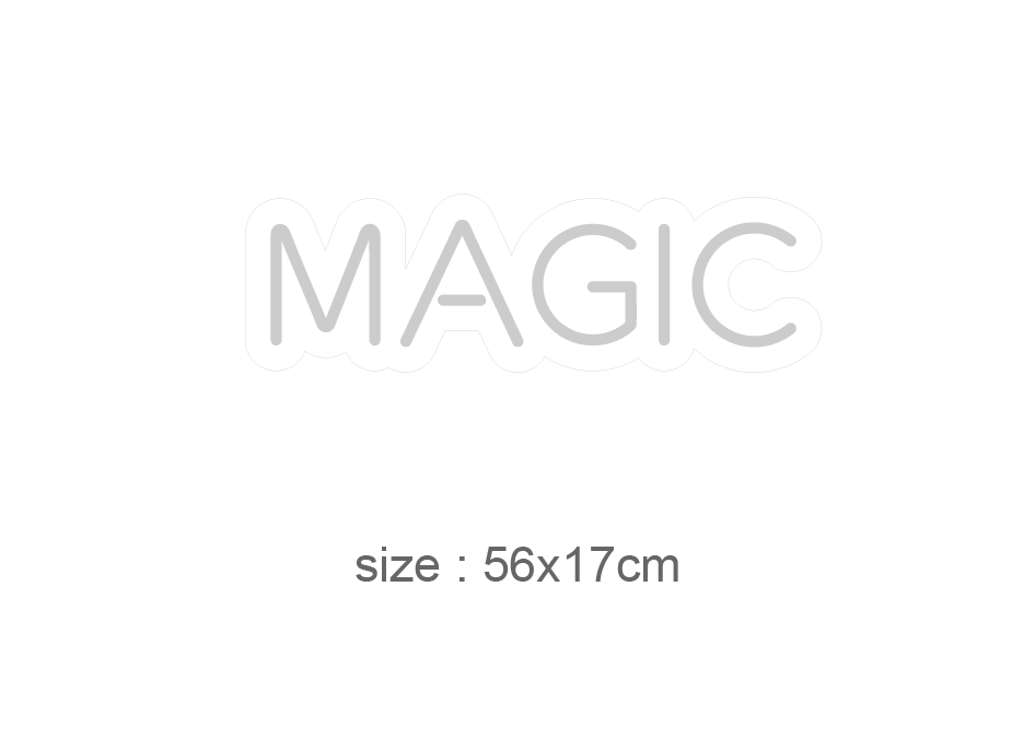 "MAGIC" 56x17cm. LED NEONSKILT. Bestilling!