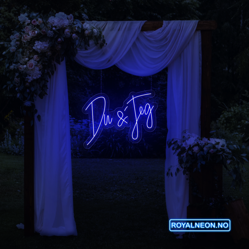 "Du & Jeg" Led Neonskilt. Bestilling!