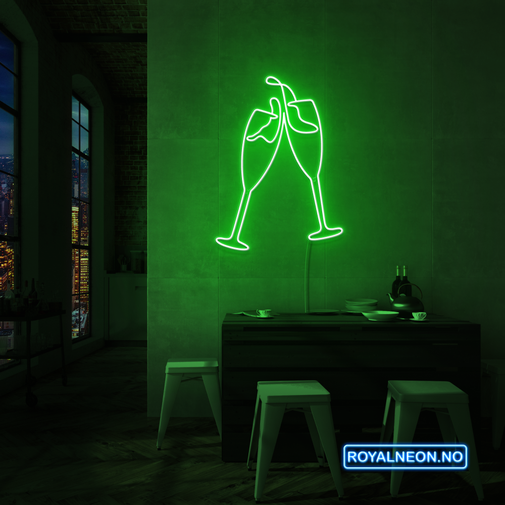 "SKÅL" LED NEONSKILT. Bestilling!