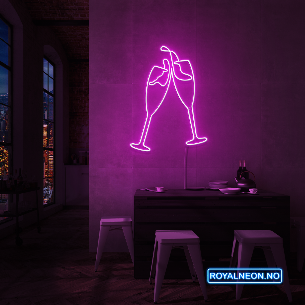"SKÅL" LED NEONSKILT. Bestilling!