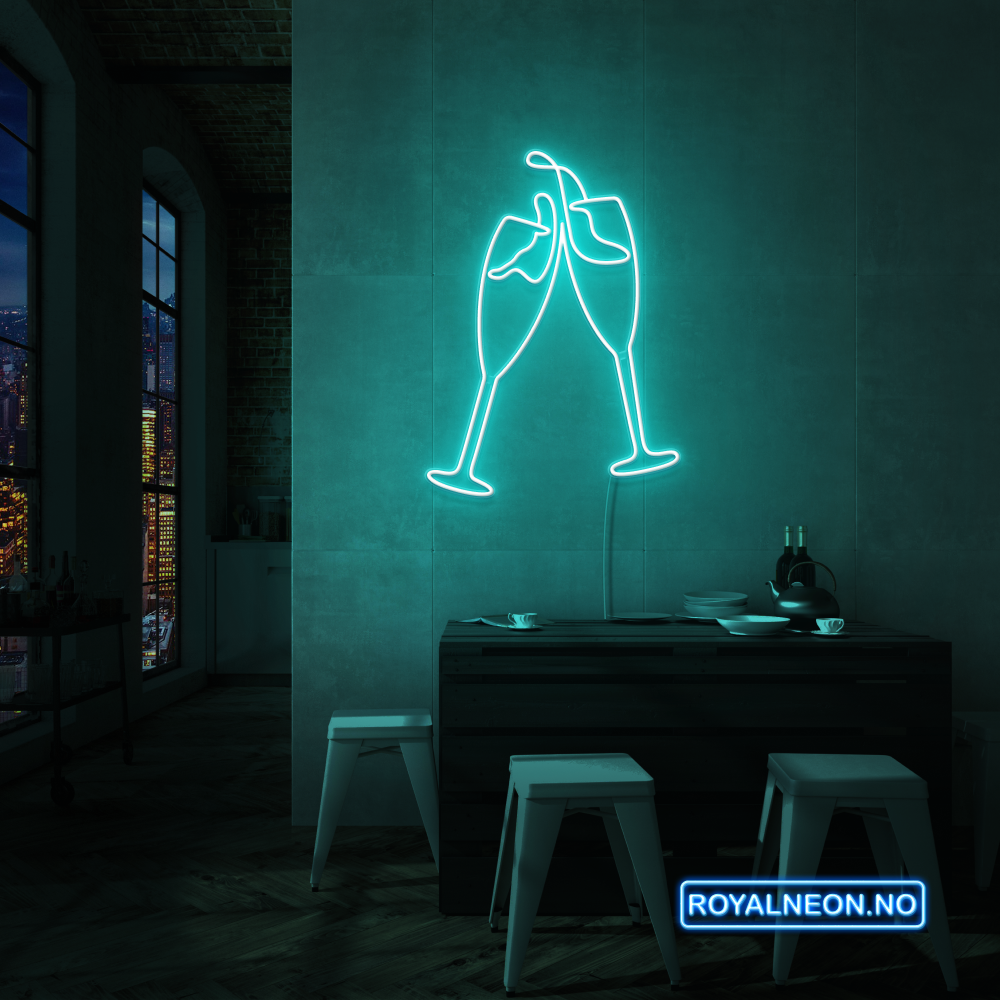 "SKÅL" LED NEONSKILT. Bestilling!