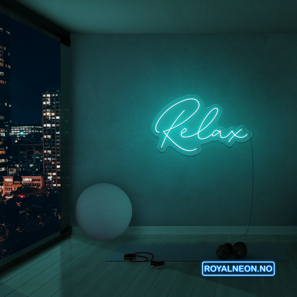 "Relax" Led Neonskilt. Bestilling!