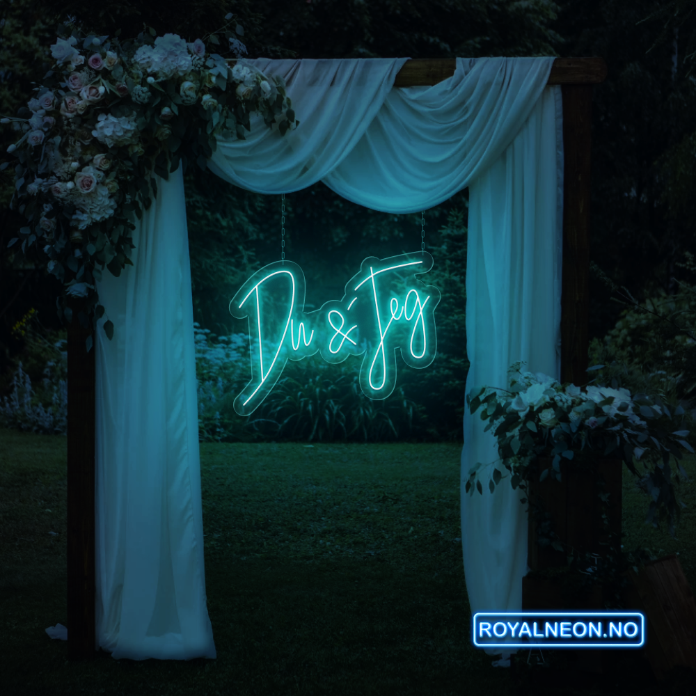 "Du & Jeg" Led Neonskilt. Bestilling!