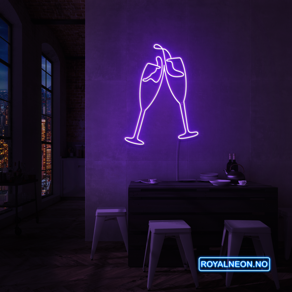 "SKÅL" LED NEONSKILT. Bestilling!