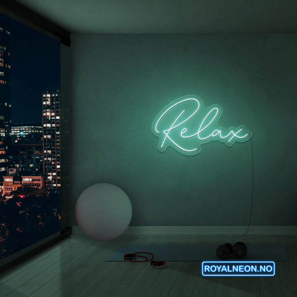 "Relax" Led Neonskilt. Bestilling!