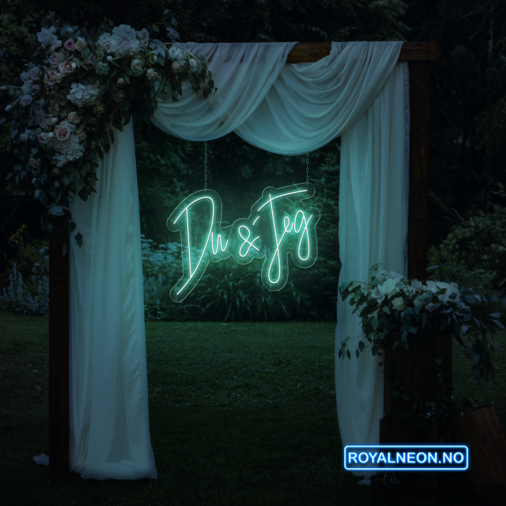 "Du & Jeg" Led Neonskilt. Bestilling!