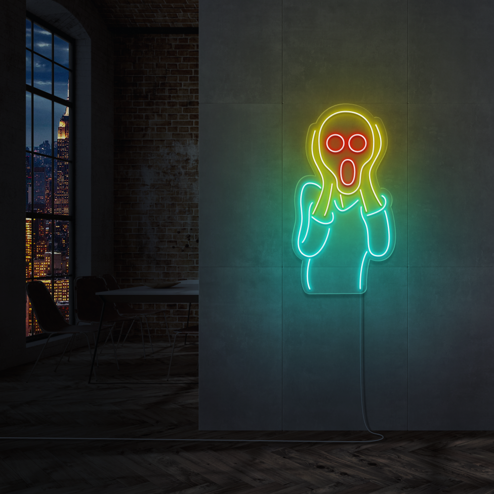 "Skriet" Led Neonskilt - Bestilling!