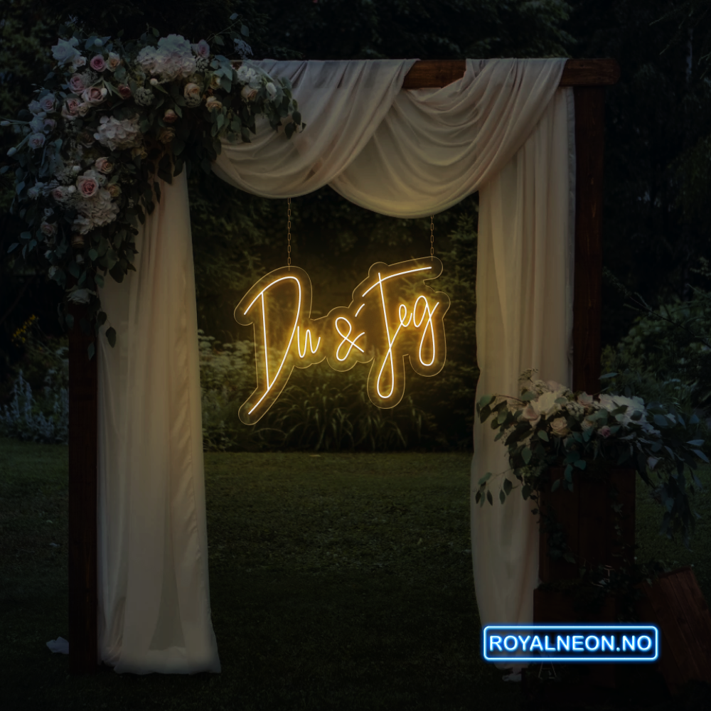 "Du & Jeg" Led Neonskilt. Bestilling!