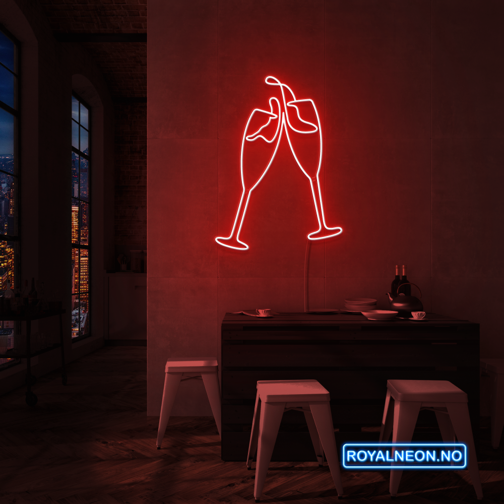 "SKÅL" LED NEONSKILT. Bestilling!