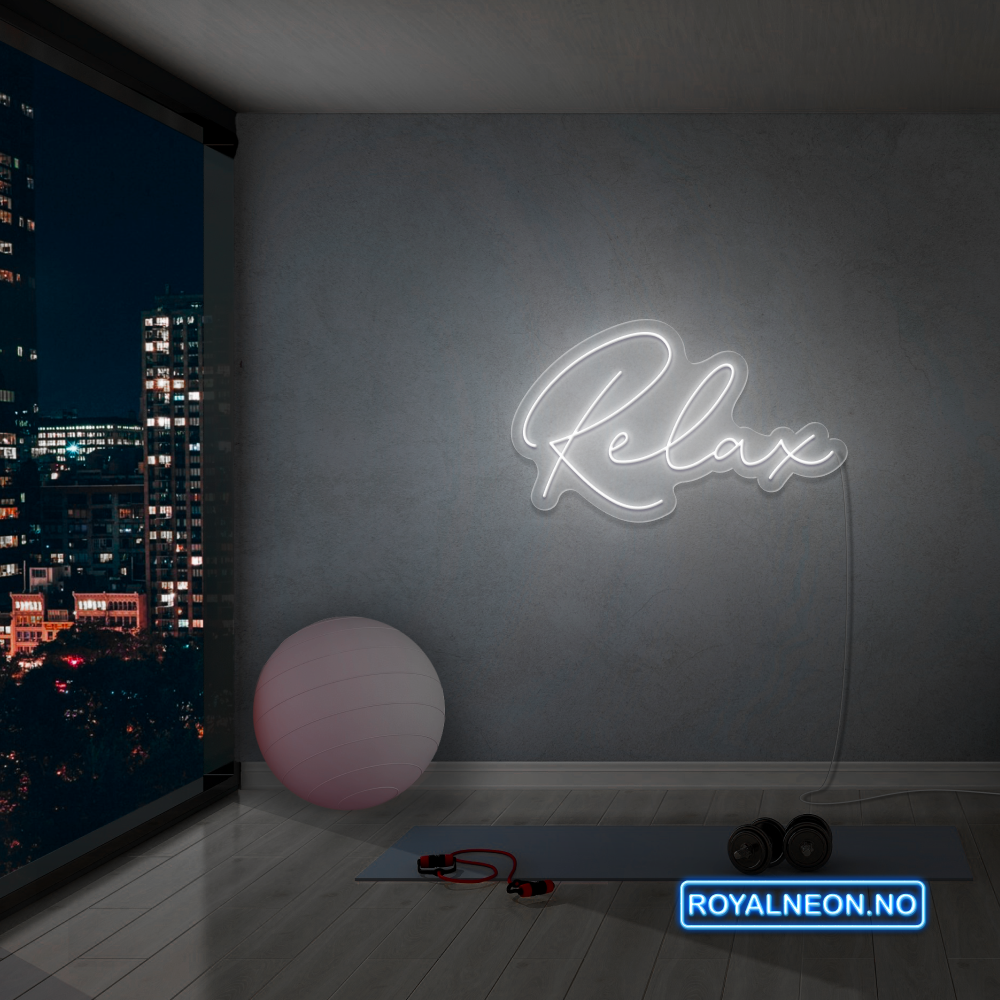 "Relax" Led Neonskilt. Bestilling!