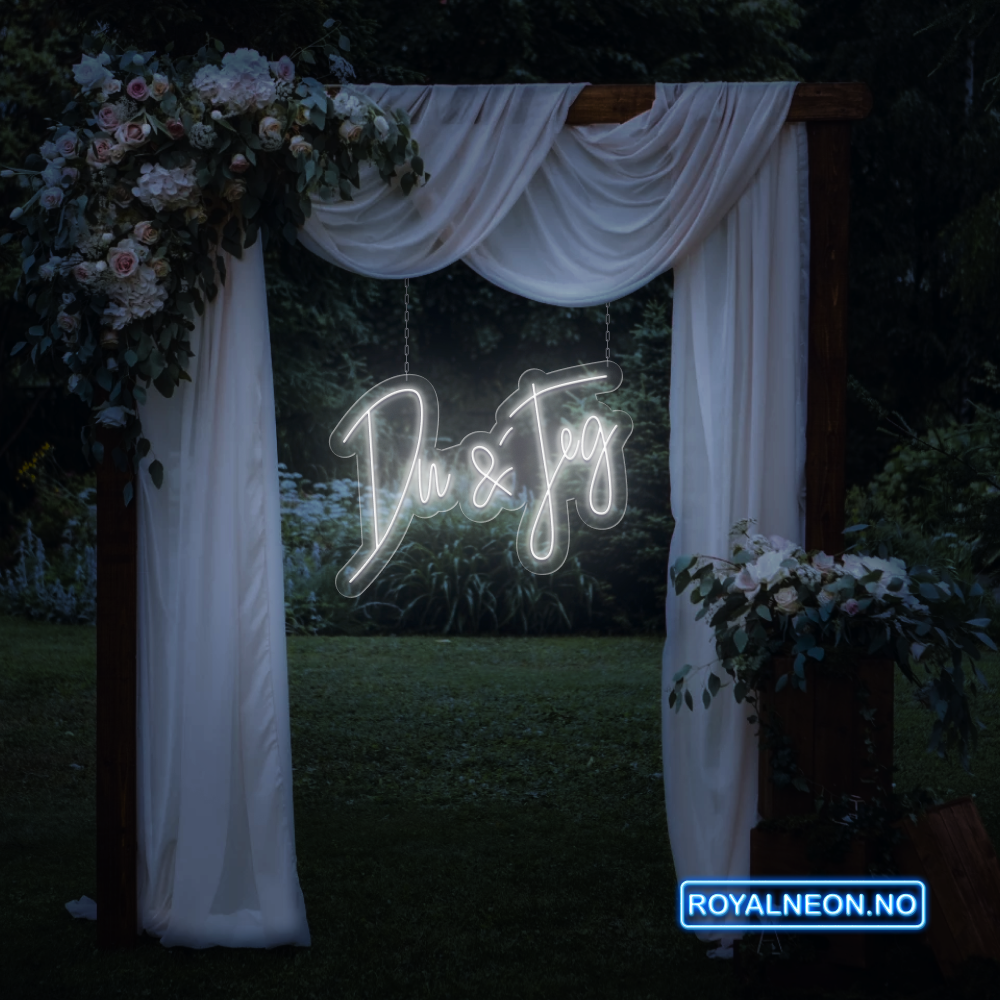 "Du & Jeg" Led Neonskilt. Bestilling!