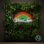 "Spread Love" Led Neonskilt - Bestilling!