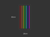"Rainbow stripe" Led Neonskilt - Bestilling!