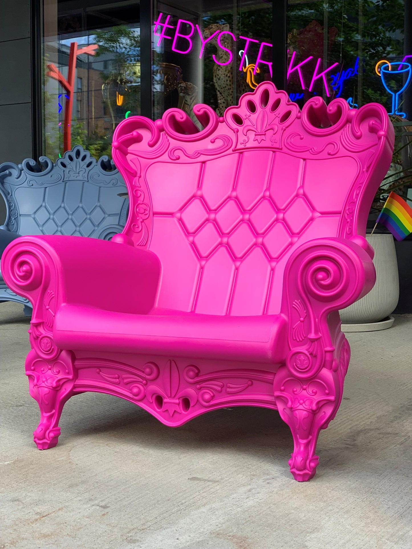 Lenestol "Queen Of Love" Rosa - Tilbud!