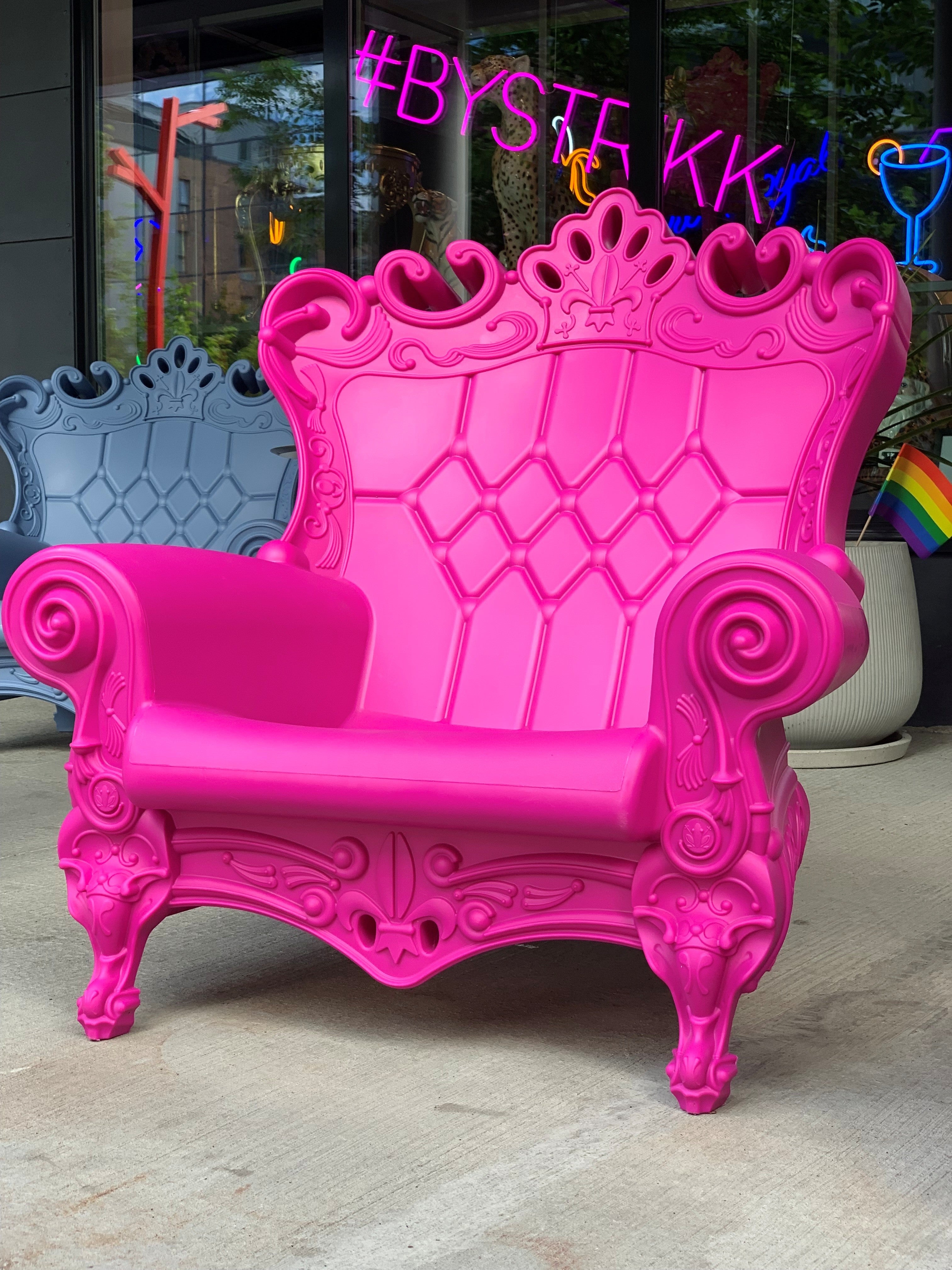 Lenestol "Queen Of Love" Rosa - Tilbud!