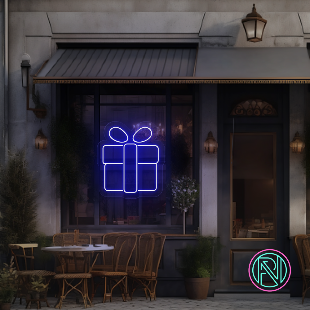 "Julegave" Led neonskilt. Bestilling!