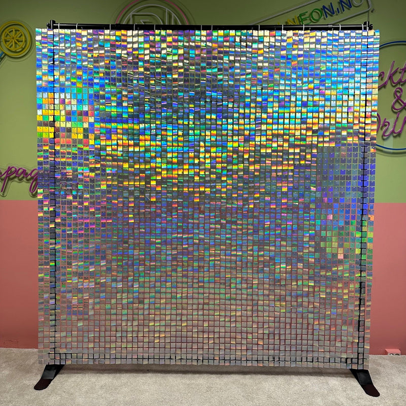 "Shimmer wall" Rainbow holographic