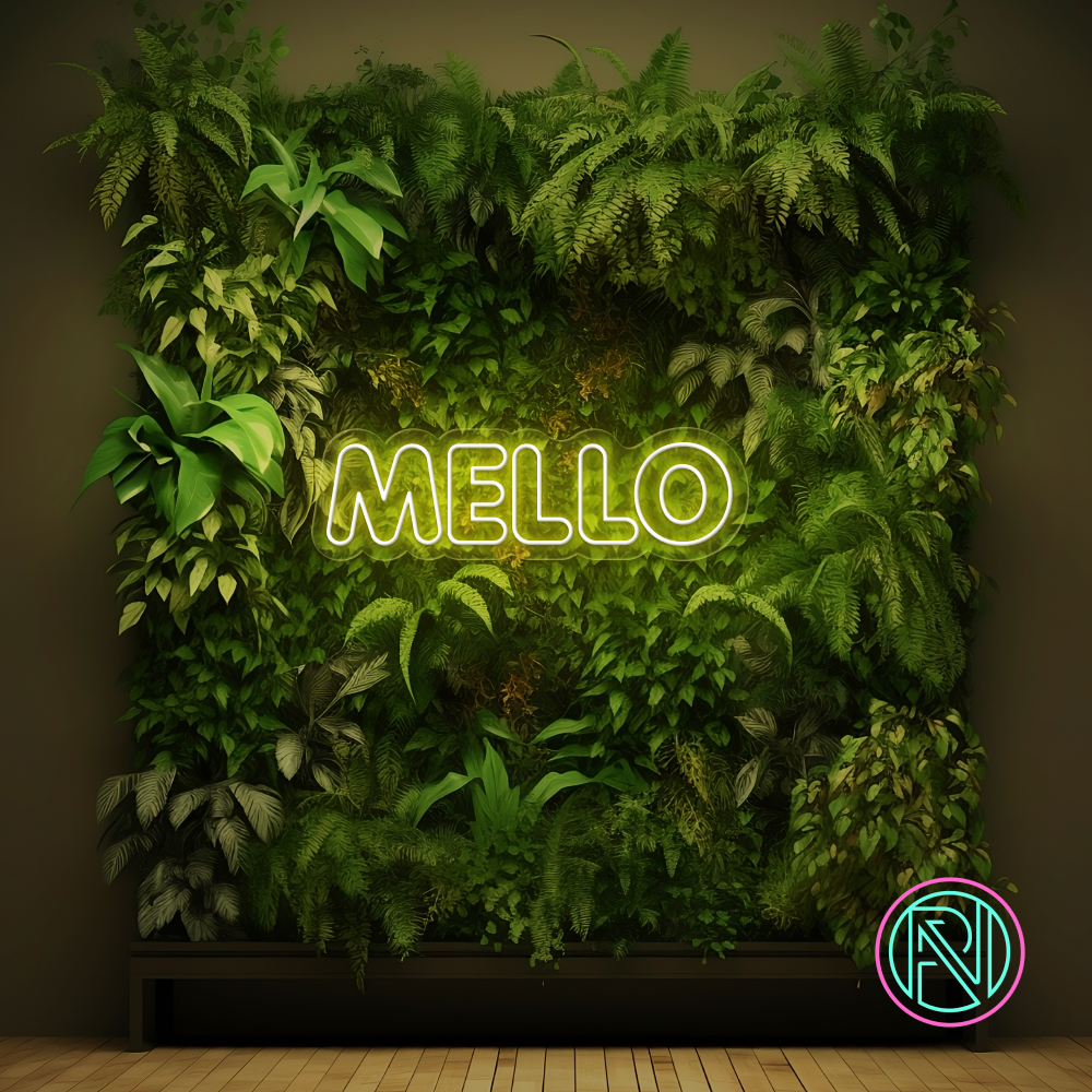 "MELLO" Led Neonskilt. Bestilling!