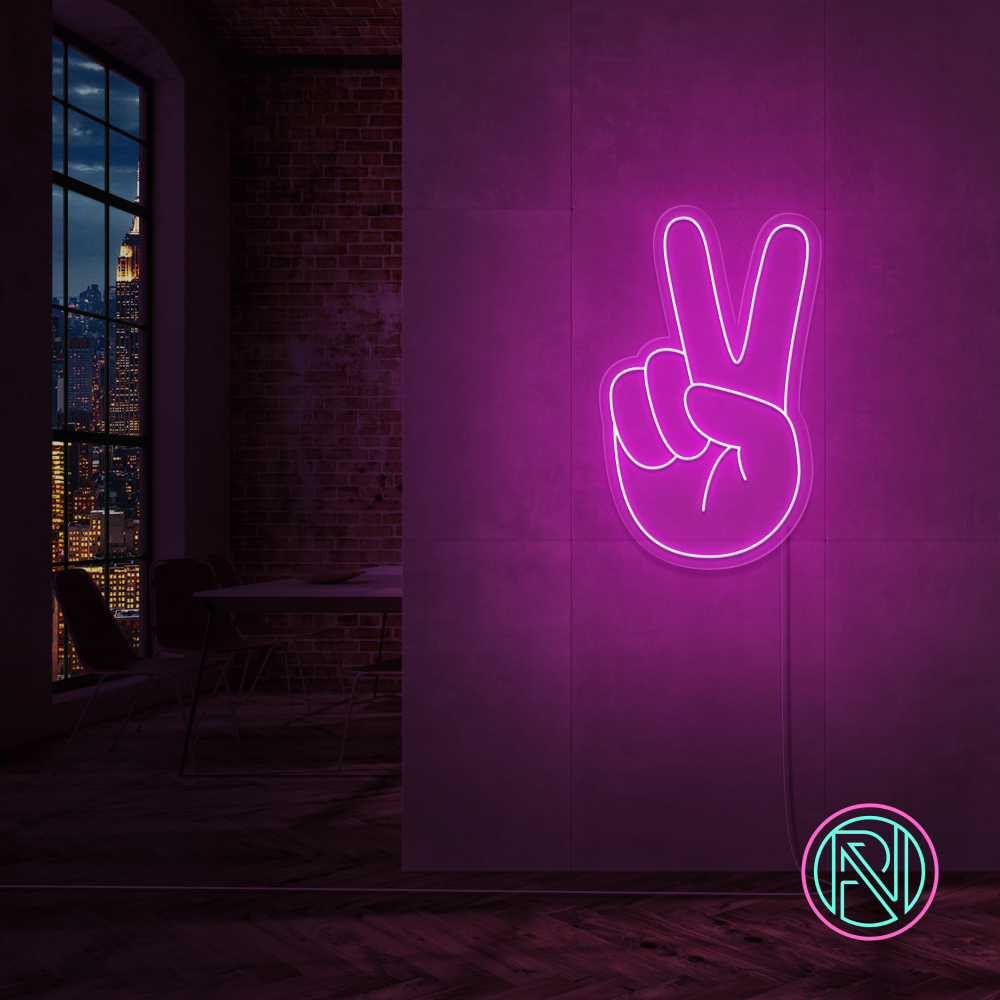"Peace" Led neonskilt.