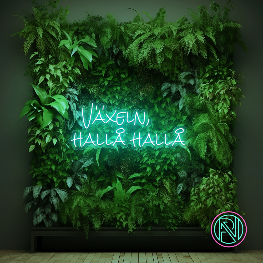"Växeln, hallå hallå" LED NEONSKILT. Bestilling!
