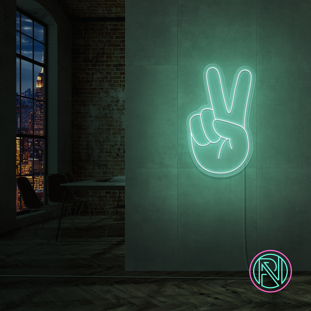 "Peace" Led neonskilt.