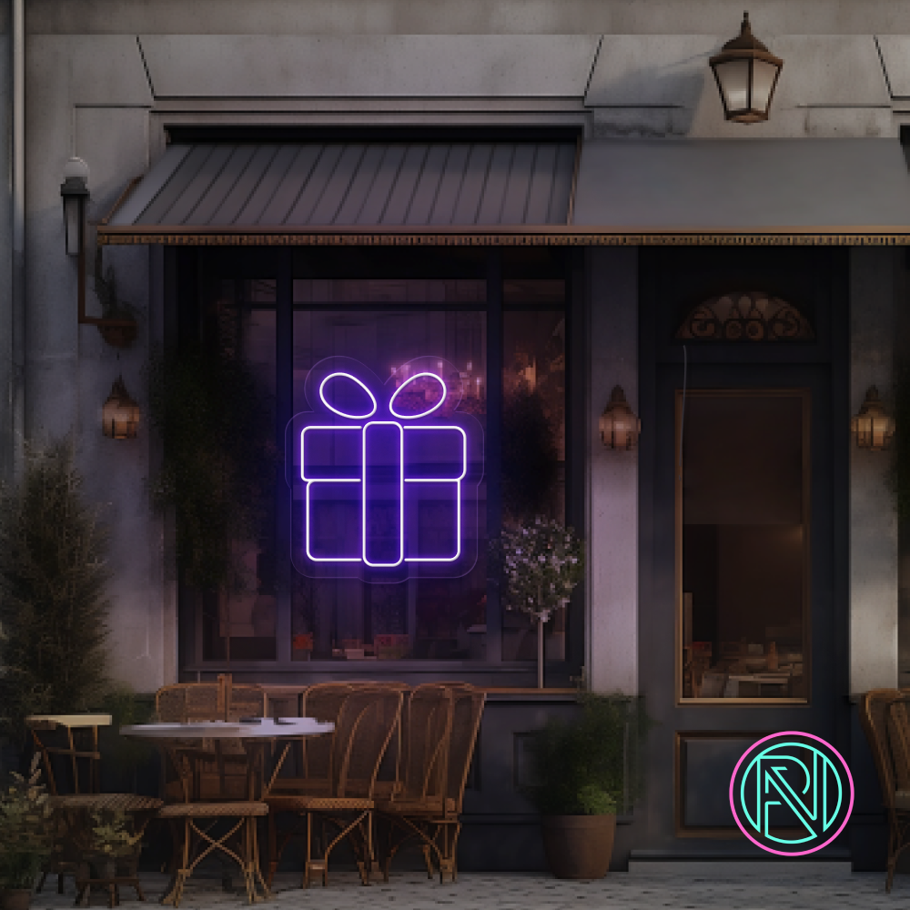 "Julegave" Led neonskilt. Bestilling!