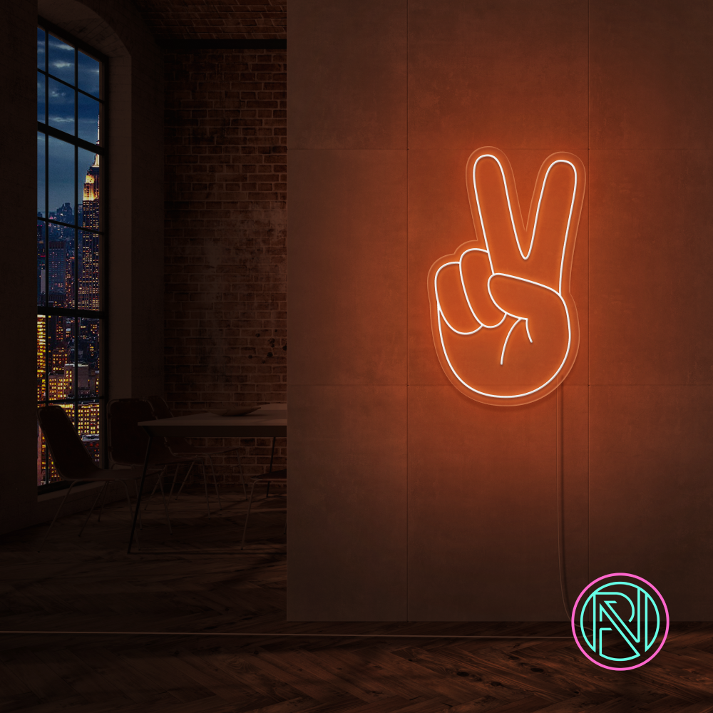 "Peace" Led neonskilt.