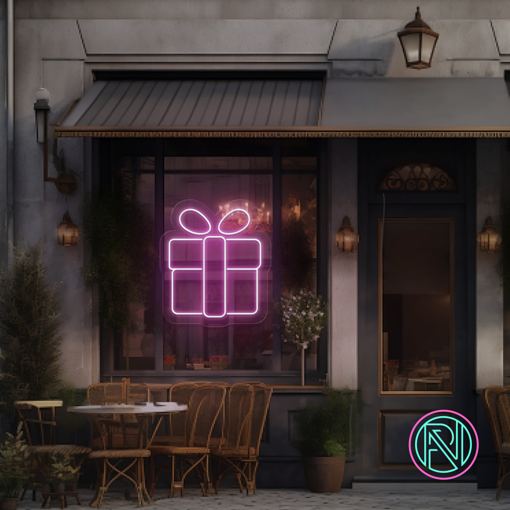 "Julegave" Led neonskilt. Bestilling!