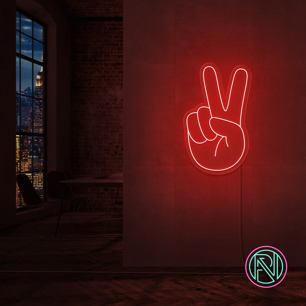 "Peace" Led neonskilt.