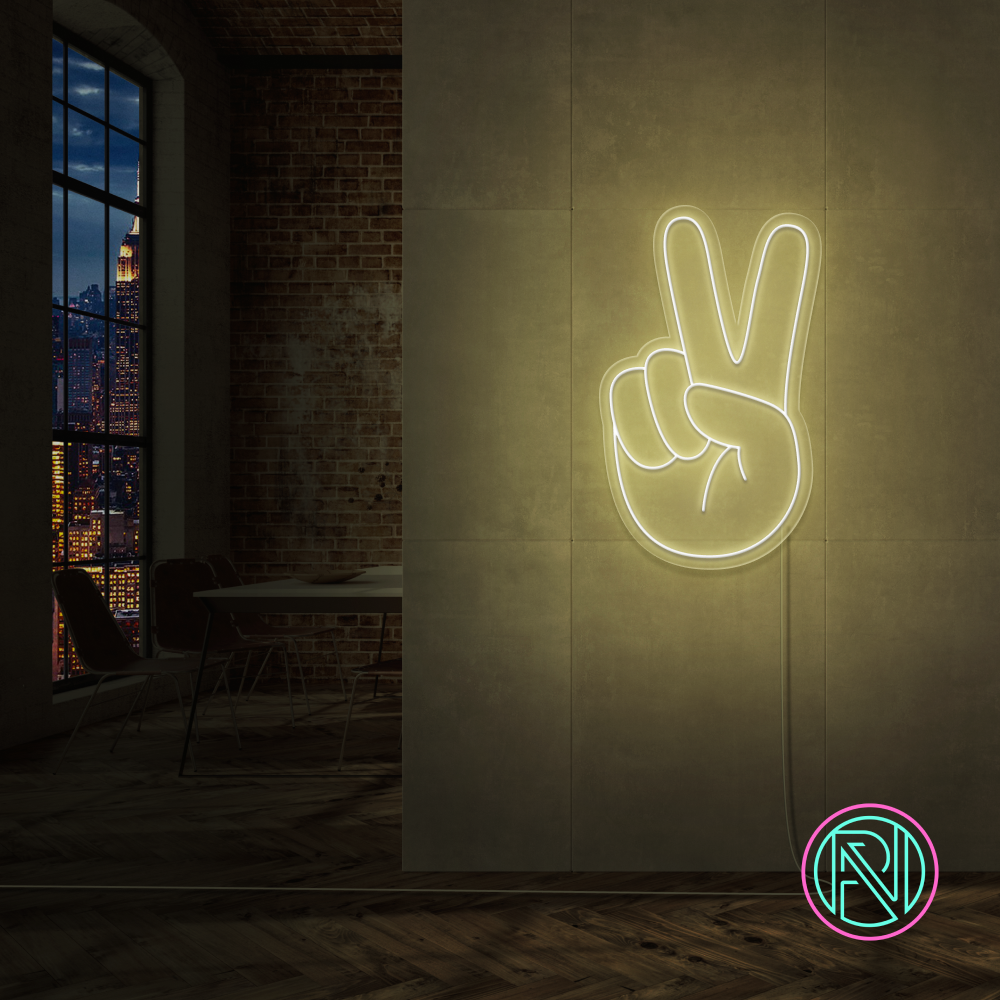 "Peace" Led neonskilt.