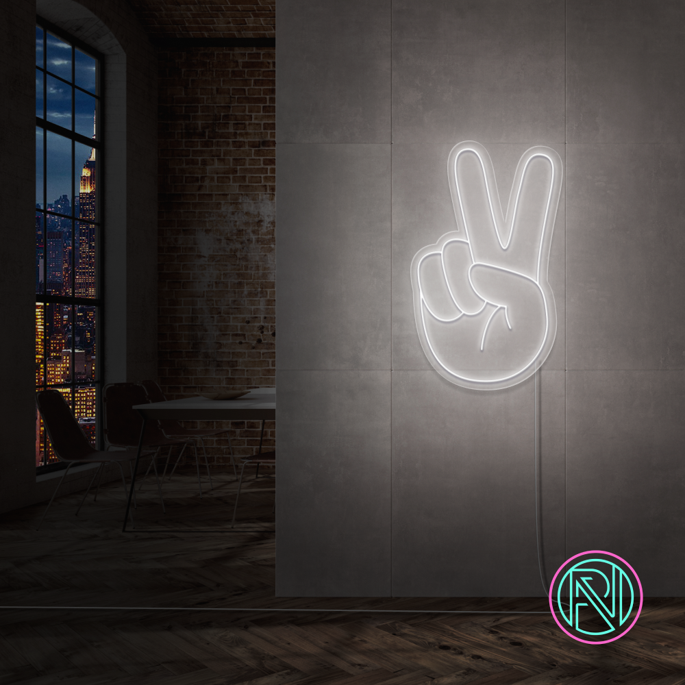 "Peace" Led neonskilt.