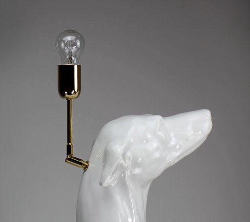 Lampe "White Greyhound" 87 cm. Bestilling!