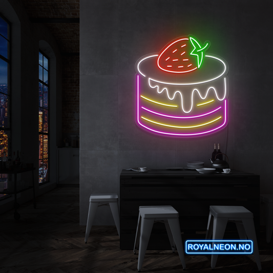 "Cake" LED NEONSKILT. Bestilling!