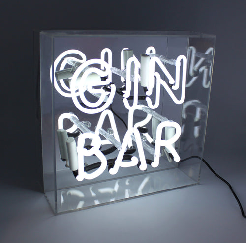 Neon "GIN BAR" Akrylbok
