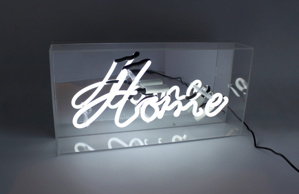 Neon "Home" Akrylboks.