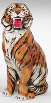 Porselen "Tiger" XL 92 cm. Bestilling!