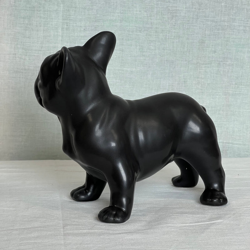 Porselen "Fransk bulldog" 17 cm "Svart"