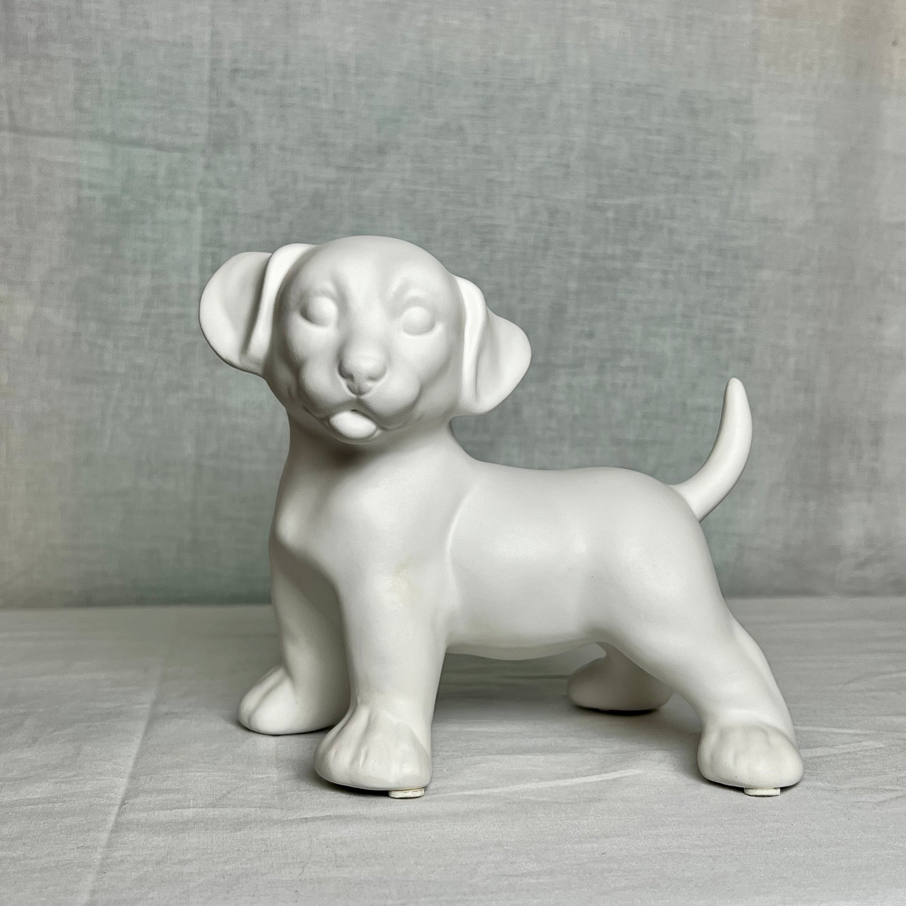 Porselen "Dalmatiner valp" 15x23 cm "Hvit"