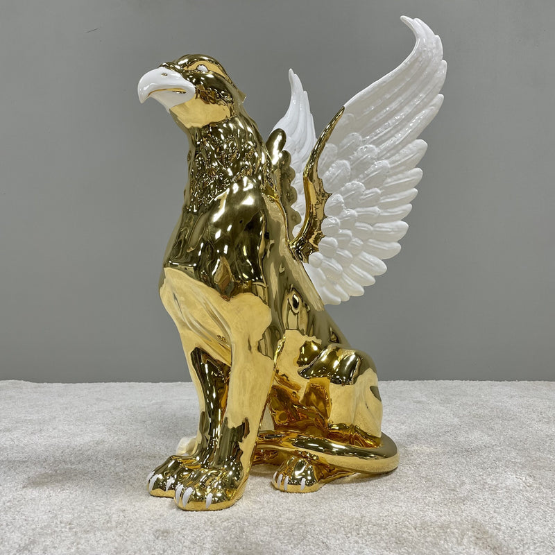 Porselen "Griff" Gull, Høyde 66 cm