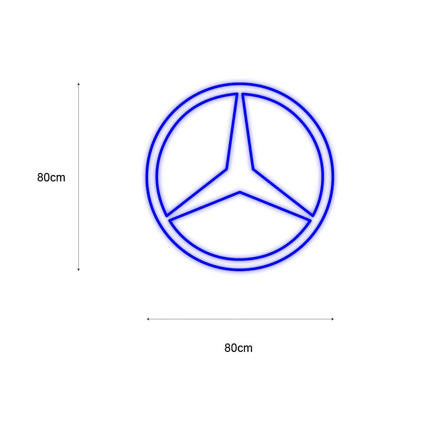 «Mercedes» LED NEONSKILT. Bestilling!