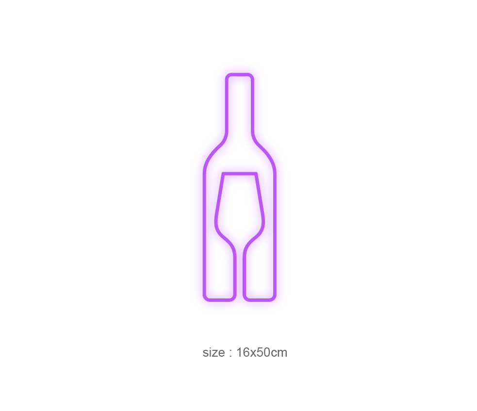 "Vin" LED NEONSKILT. Bestilling!